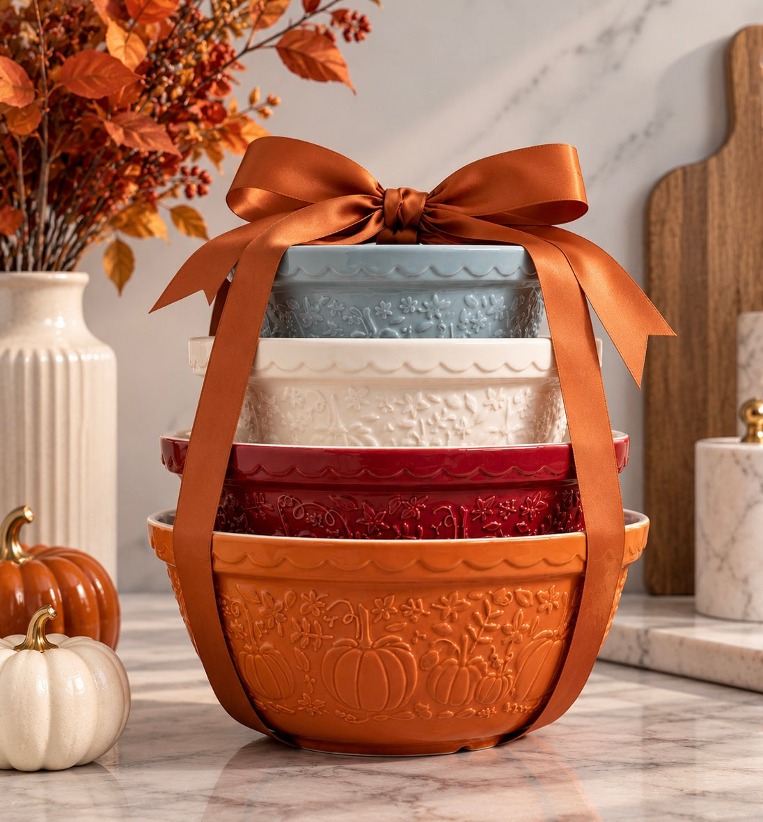 Mason Cash Limited Edition Pumpkin Patch 24cm Bowl | Cream