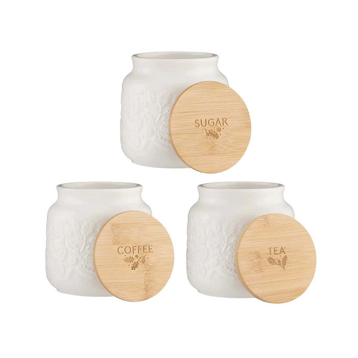 P&K Acorn Tea, Coffee, Sugar Canisters