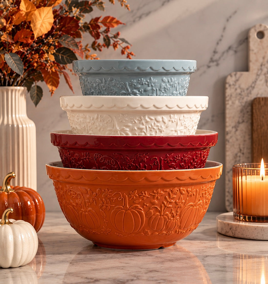 Mason Cash Limited Edition Pumpkin Bowls Bundle