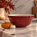 Mason Cash Cranberry Red Pumpkin Mixing Bowl | LIMITED EDITION