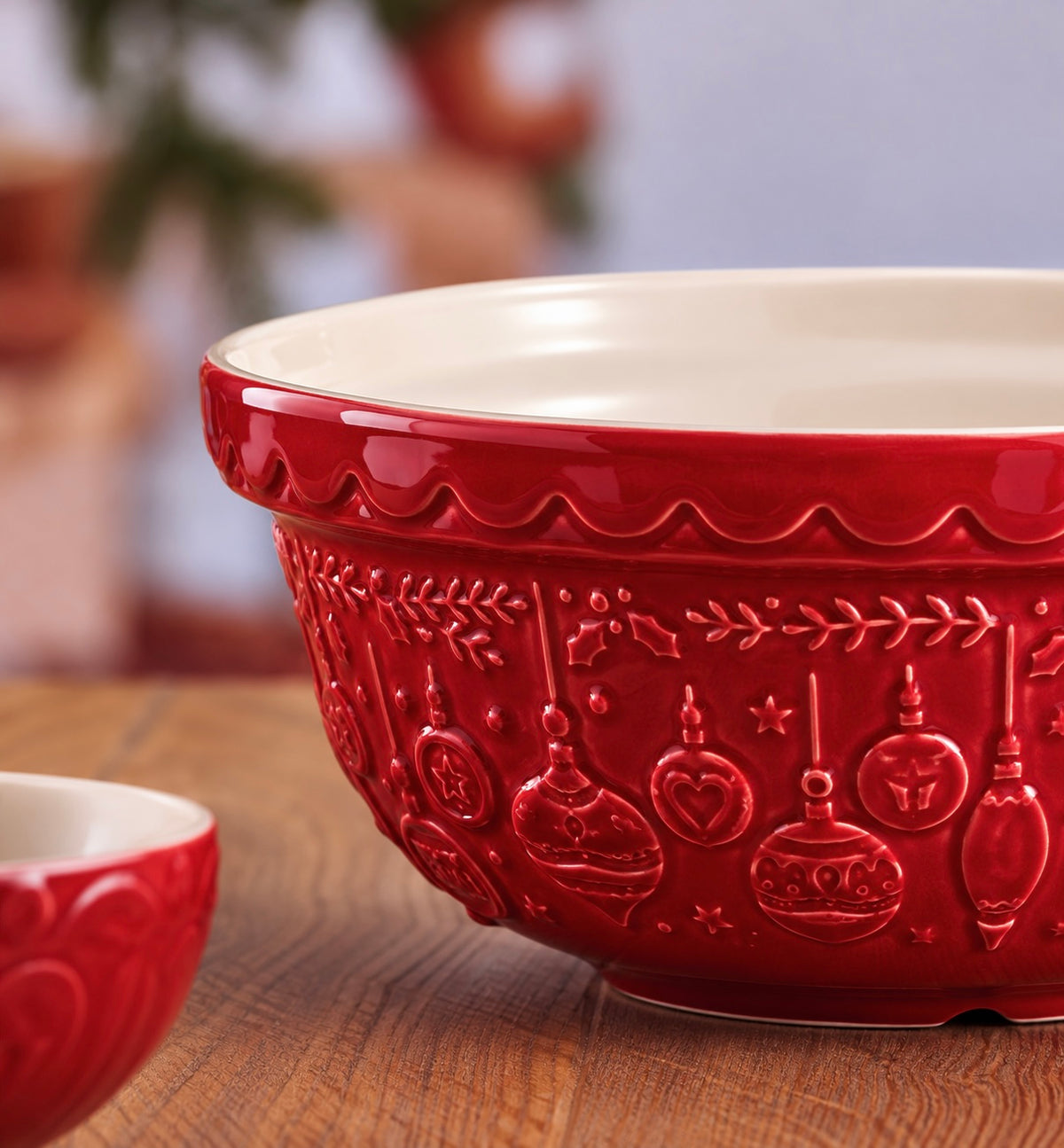 Mason Cash Limited Edition Red Christmas Bauble 21cm Bowl