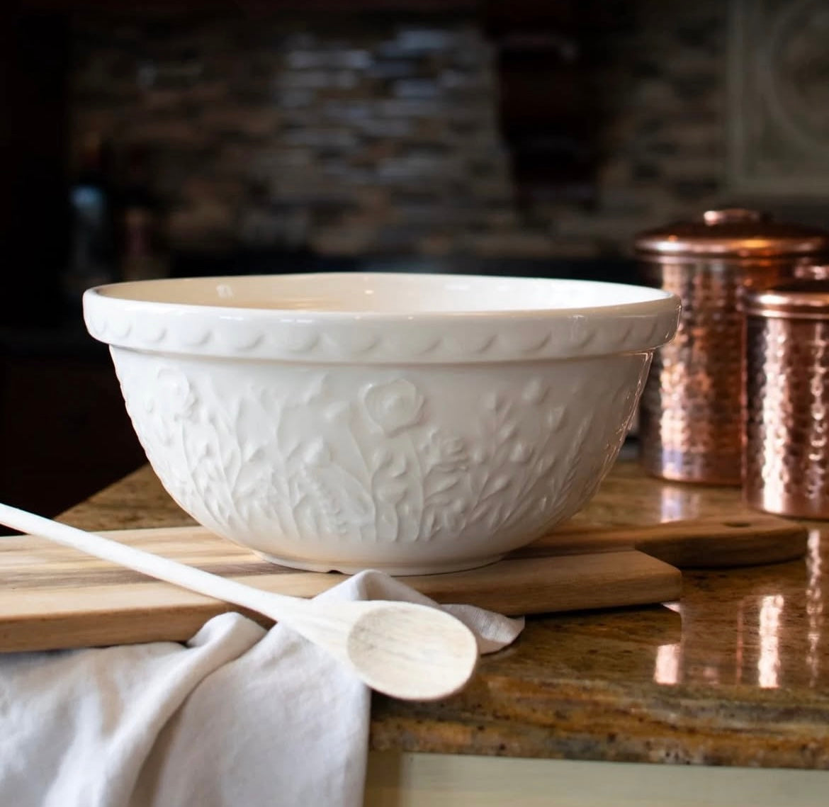 Mason Cash In the Meadow Cream Rose 29cm Mixing Bowl