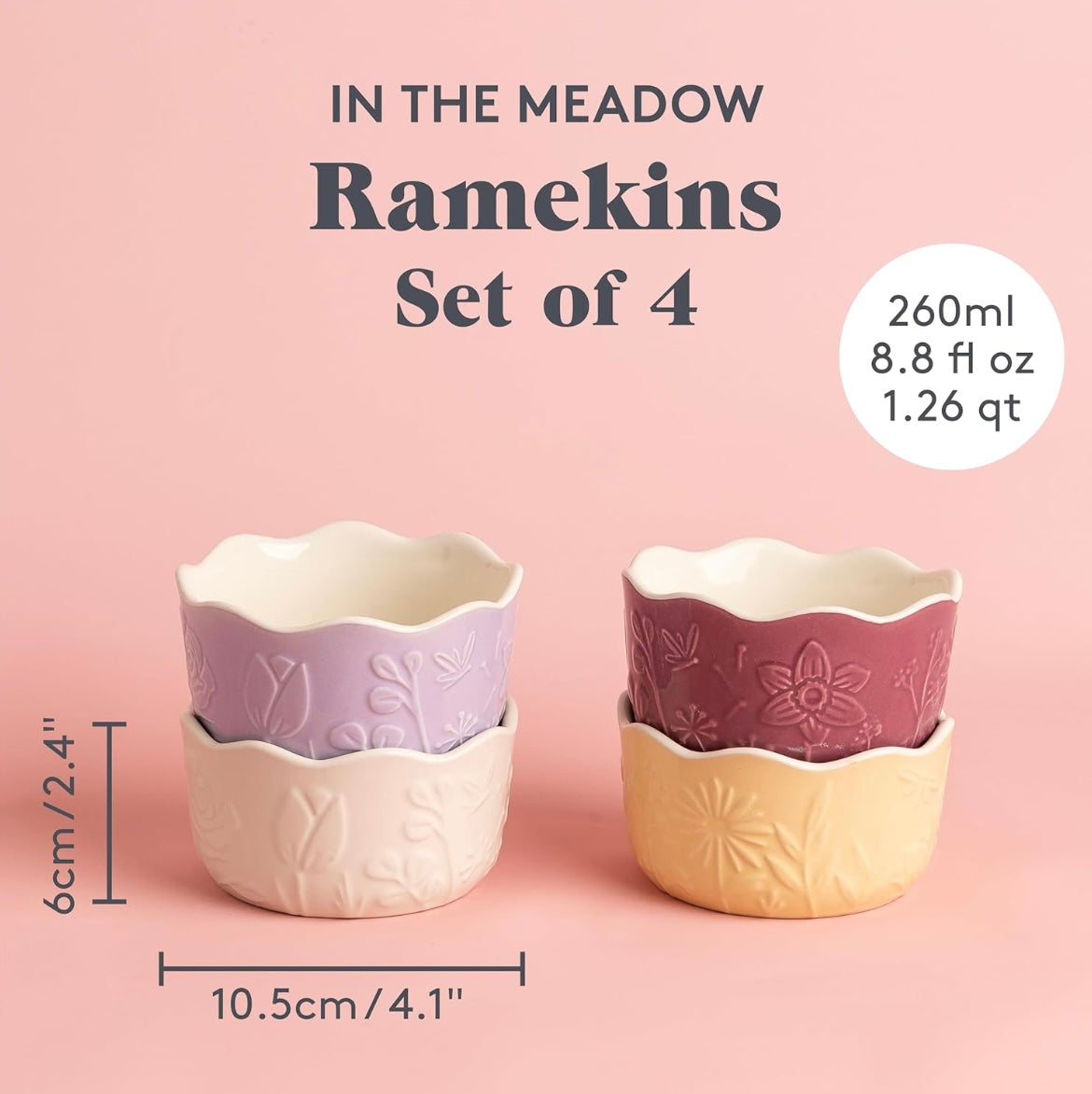 Mason Cash In the Meadow Set of 4 Oven Ramekins