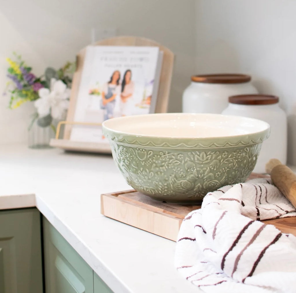 Mason Cash Home to Roost 29cm Sage Green Mixing Bowl