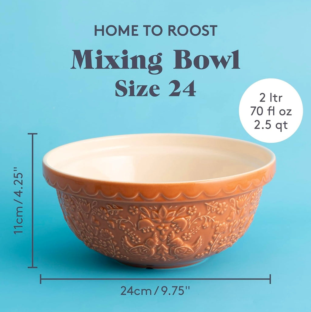 Mason Cash Home to Roost Tangerine 24cm Mixing Bowl