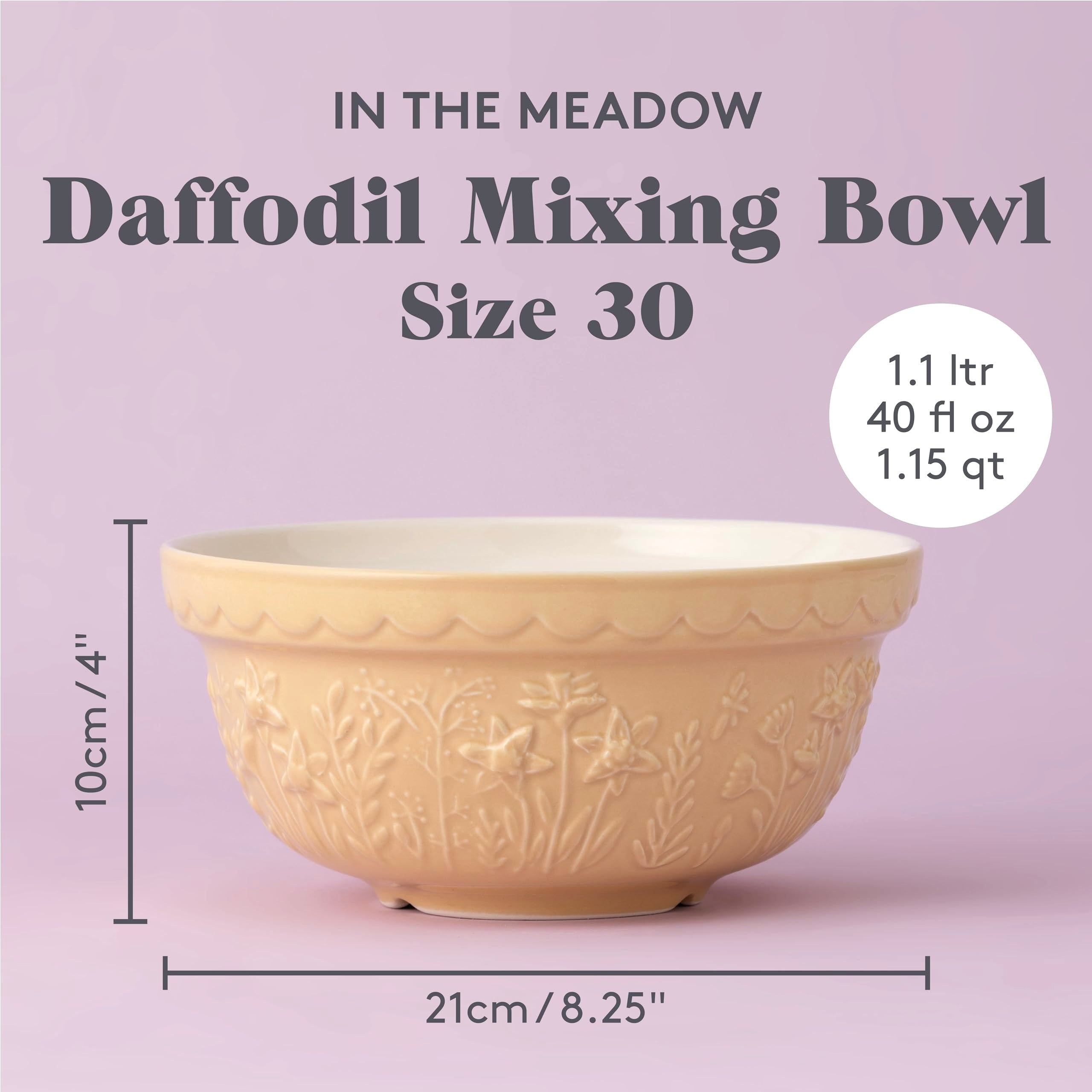 Mason Cash In The Meadow Daffodil 21cm Mixing Bowl