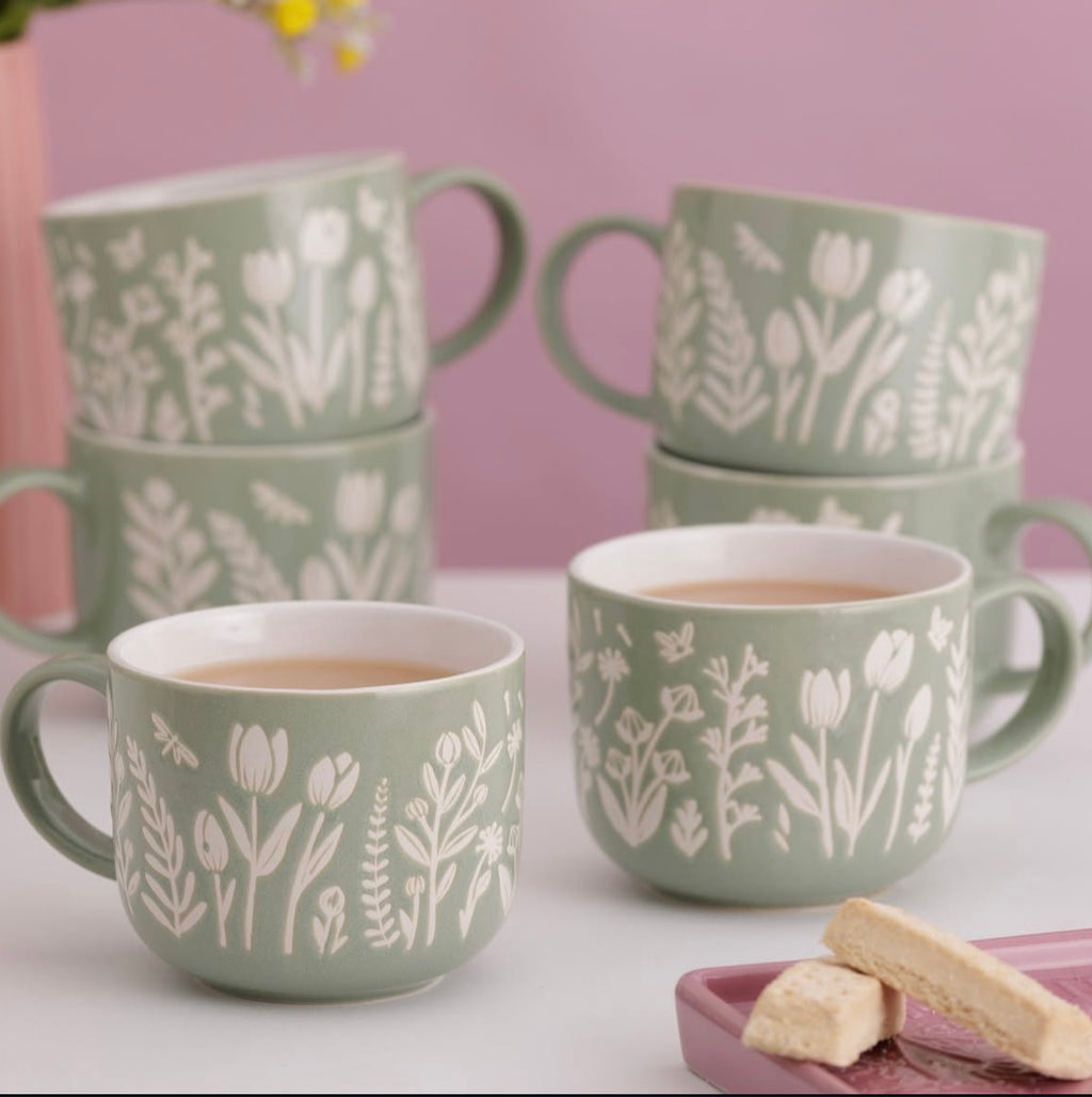 Mason Cash Green Tulip Mug
