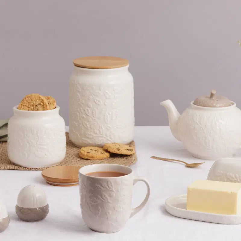 P&K Acorn Tea, Coffee, Sugar Canisters