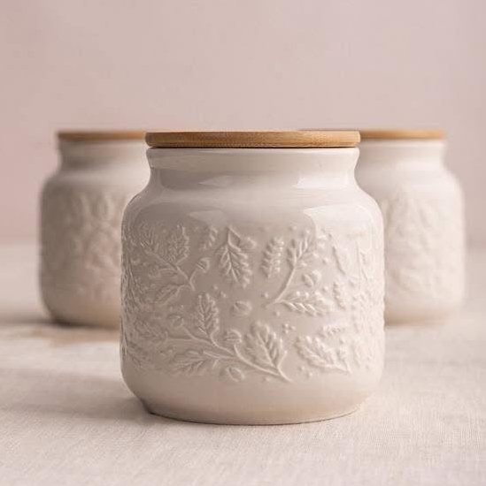 P&K Acorn Tea, Coffee, Sugar Canisters