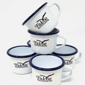 Falcon Enamel Set of 6 Espresso Mugs