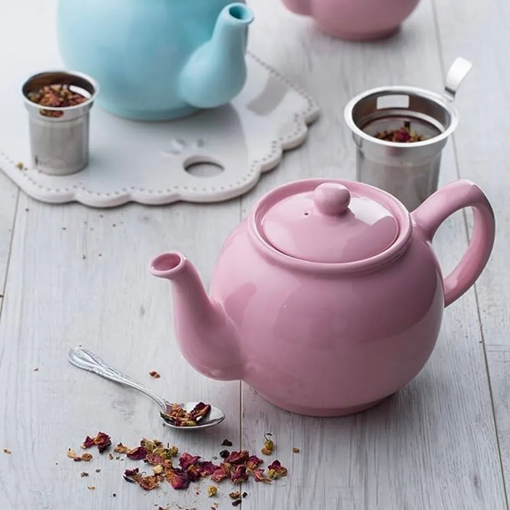 P&K Powder Pink 6 Cup Teapot