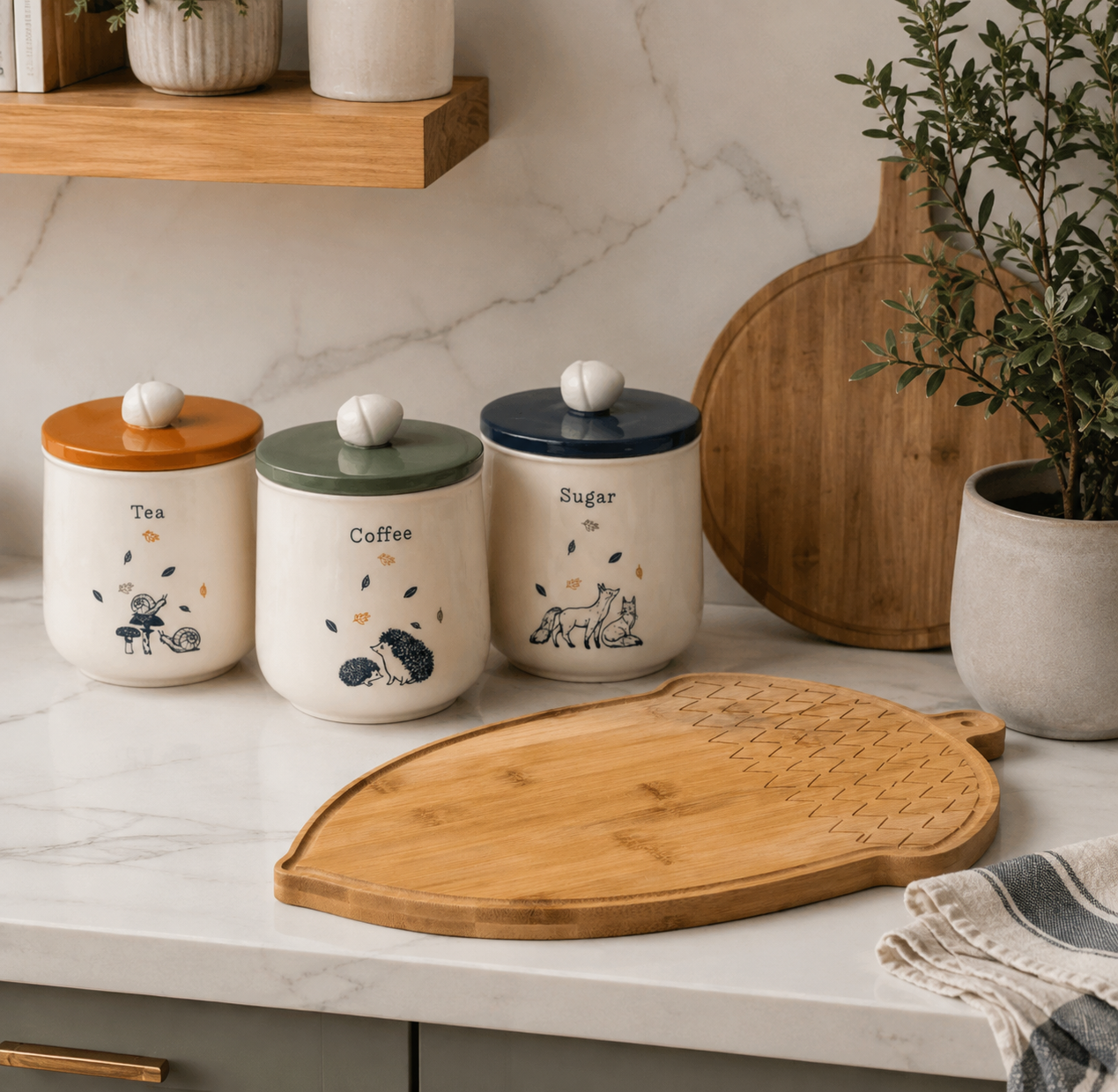P&K Acorn 37cm Chopping Board