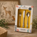 Viners Kids Stainless Steel Woodland 3 Pc Cutlery Set