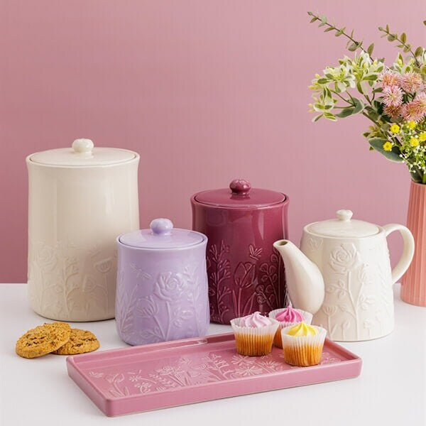 Mason Cash In the Meadow Lilac 800ml Airtight Storage Jar