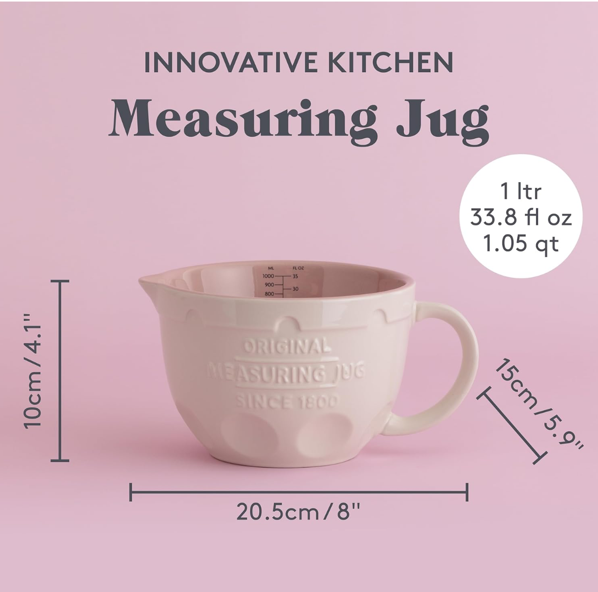 Mason Cash 1L Tilting Measuring Jug & Batter Bowl