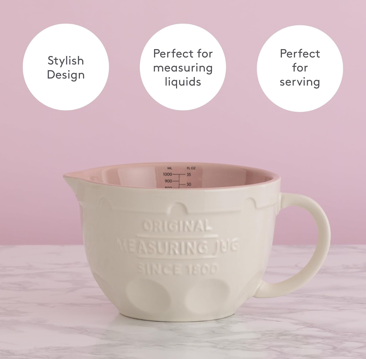 Mason Cash 1L Tilting Measuring Jug & Batter Bowl
