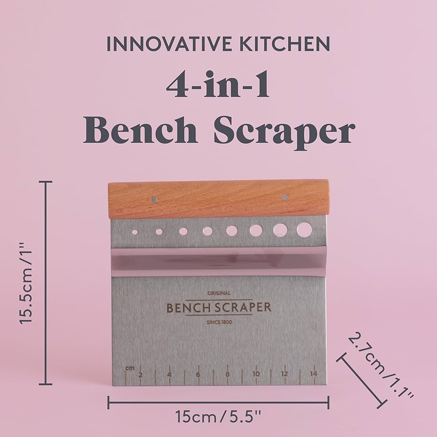 Mason Cash Innovative Kitchen Stainless Steel Bench Scraper & Herb Stripper