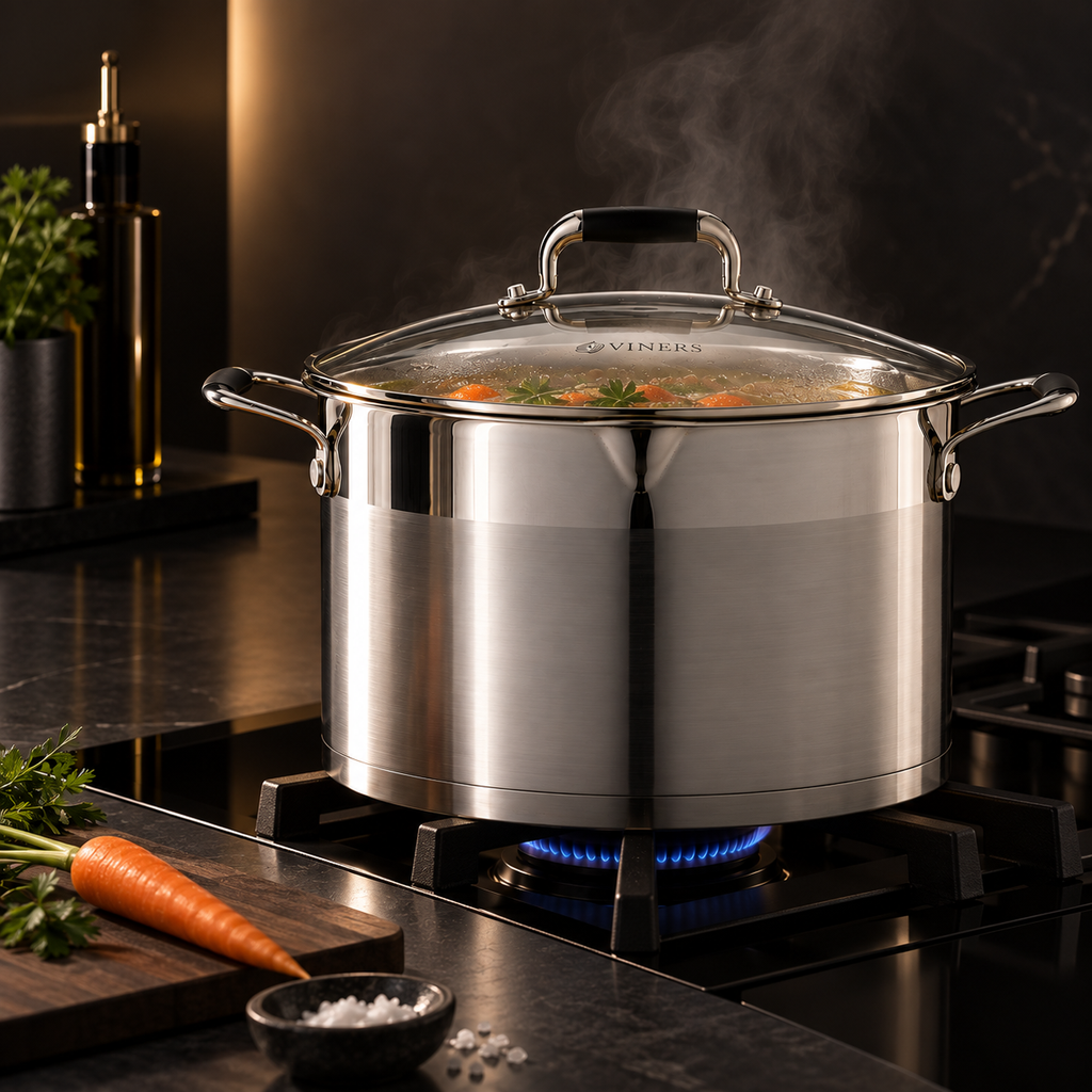 Select Stainless Steel 26cm Stock Pot