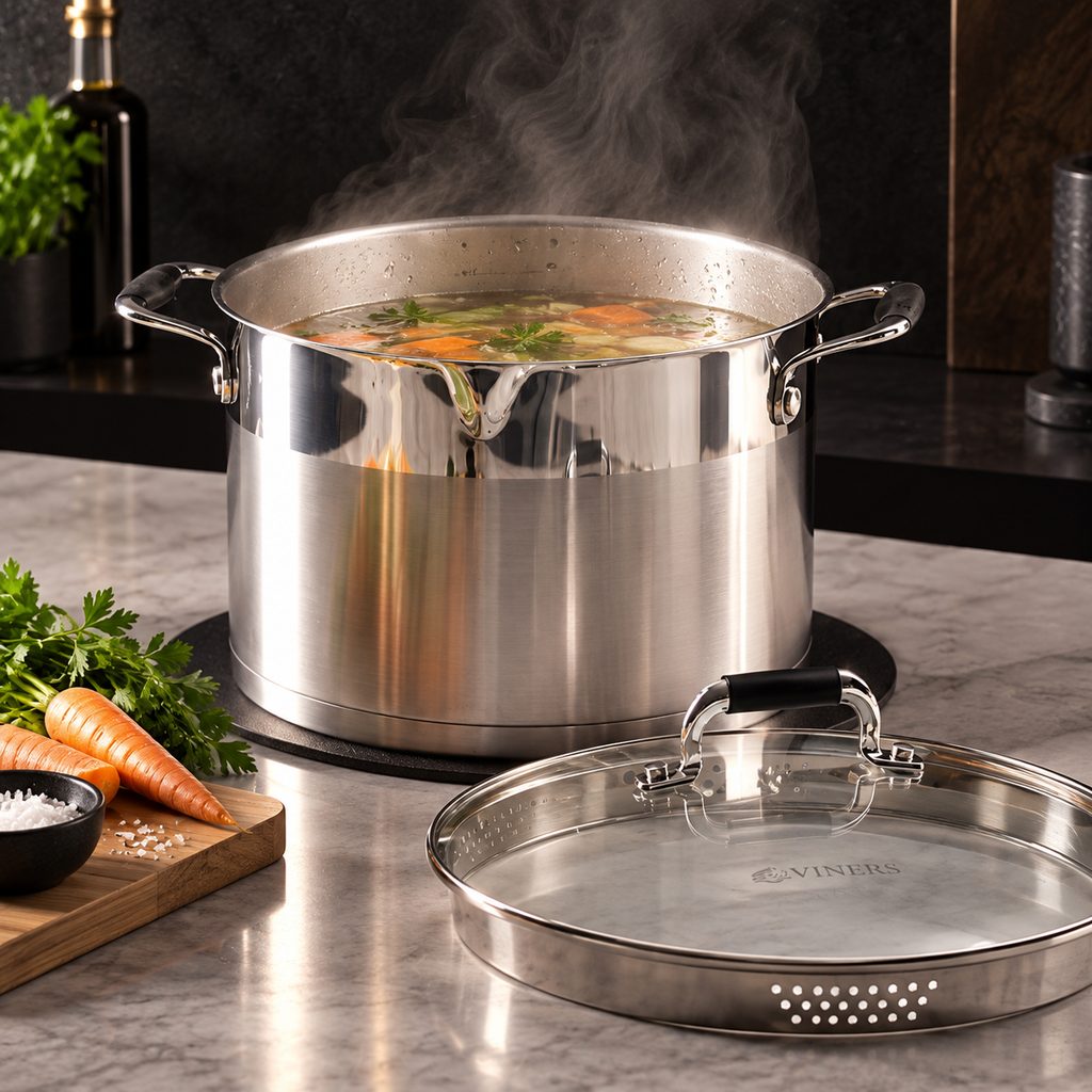 Select Stainless Steel 26cm Stock Pot