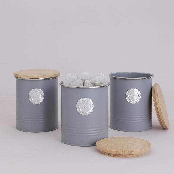 Typhoon Grey Tea, Coffee Sugar Canisters