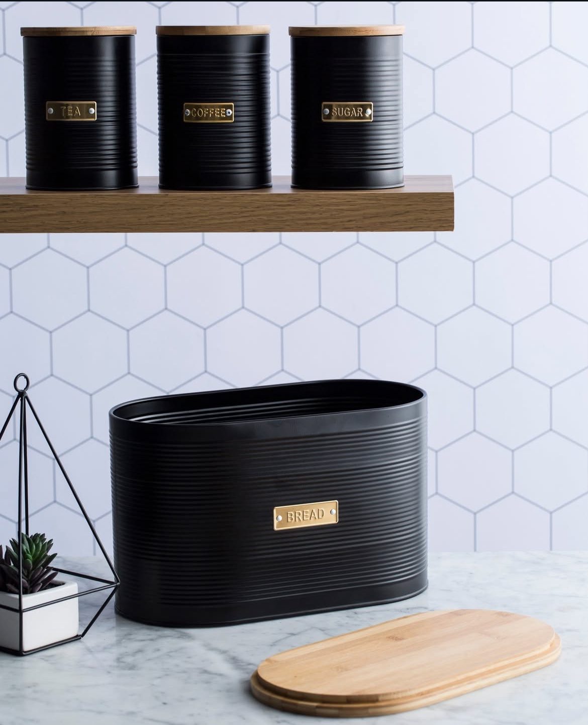 Typhoon Otto Black 10.5L Bread Bin