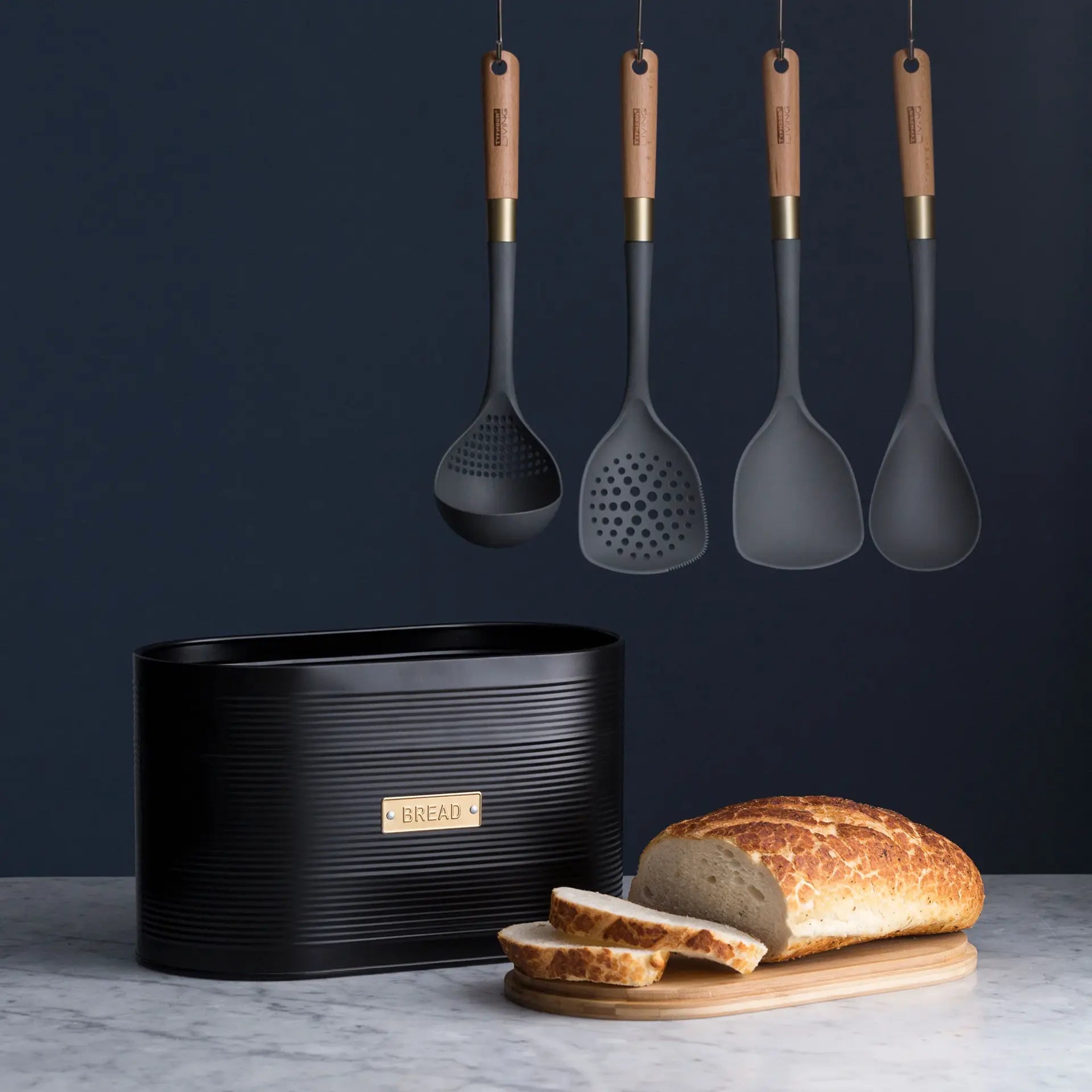 Typhoon Otto Black 10.5L Bread Bin