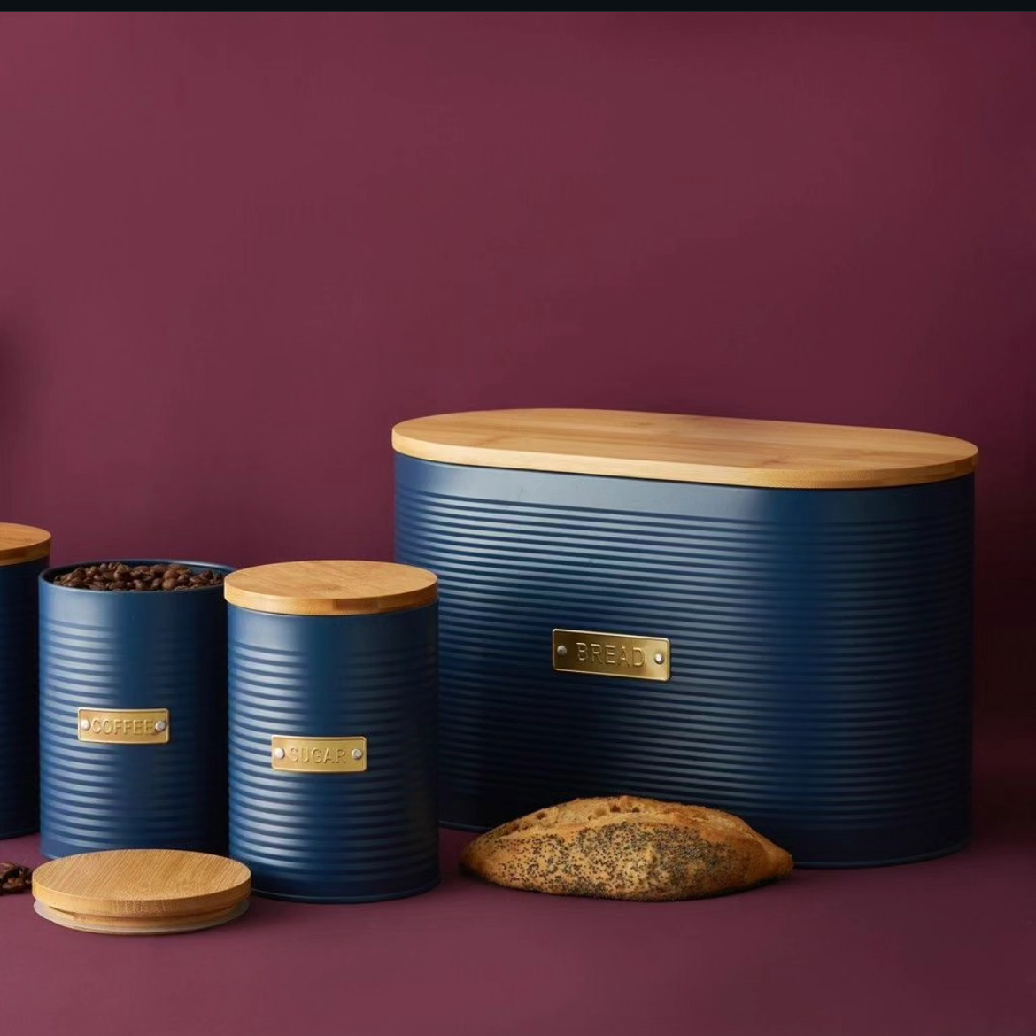 Typhoon Otto Navy 10.5L Bread Bin