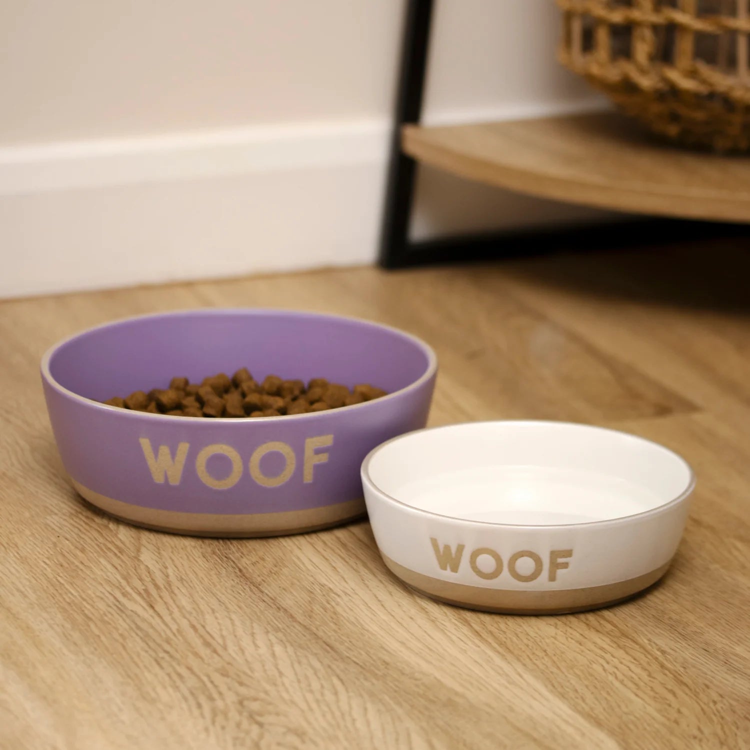 Mason Cash Purple Pet Bowl - “Woof” Collection
