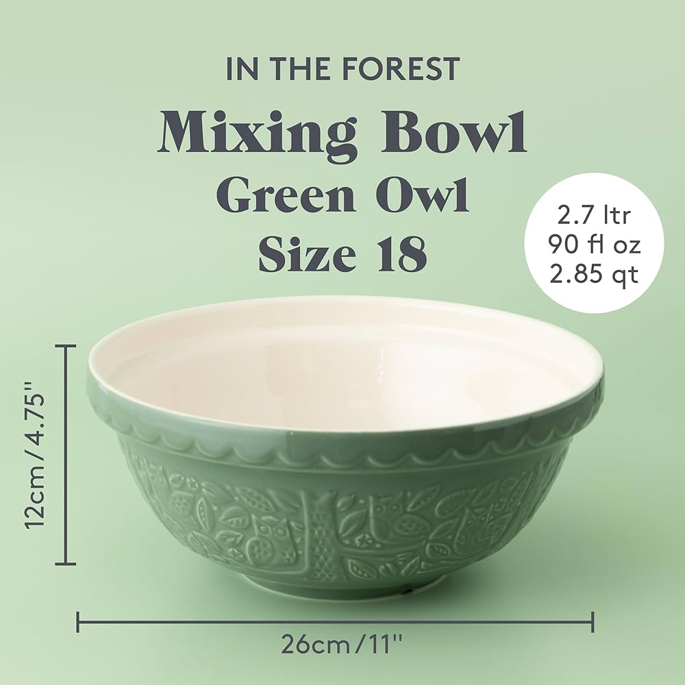 Mason Cash Forest Olive Green 26cm Mixing Bowl