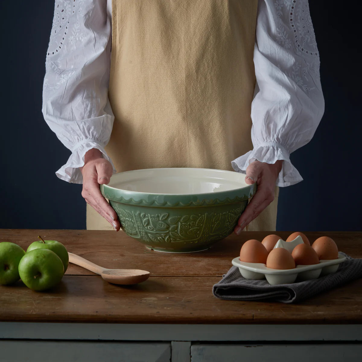 Mason Cash Forest Olive Green 26cm Mixing Bowl
