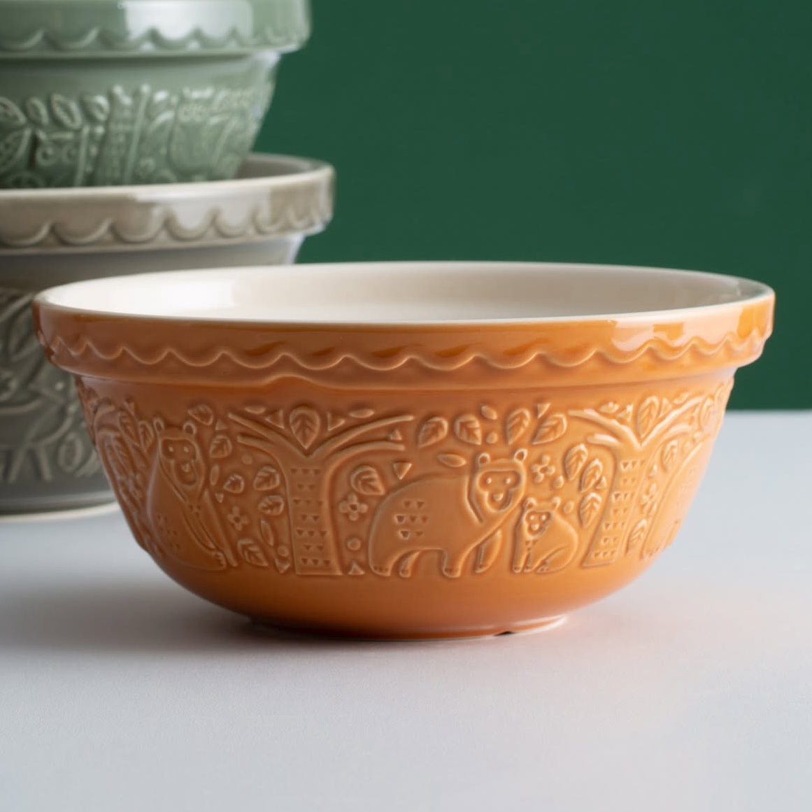 Mason Cash 24cm Orange Bear Ochre Mixing Bowl