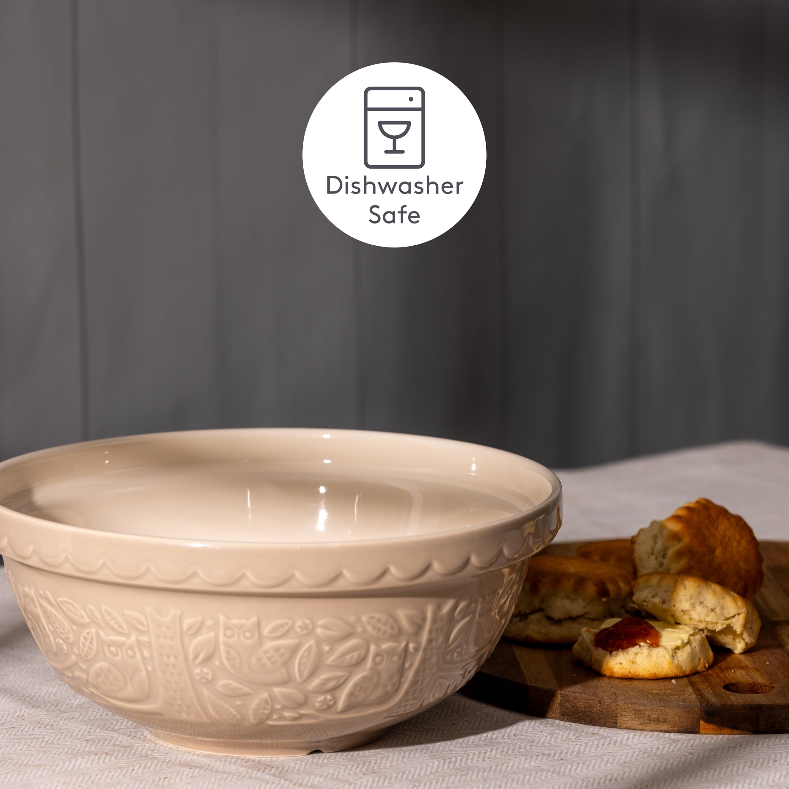 Mason Cash Forest Owl Stone 26cm Mixing Bowl