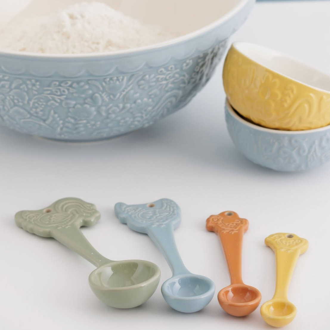 Mason Cash Home to Roost Set 4 Measuring Spoons