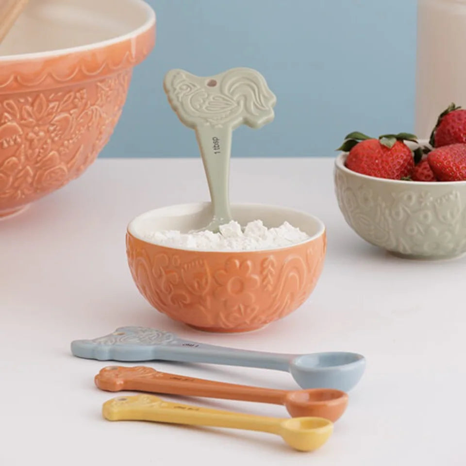 Mason Cash Home to Roost Set 4 Measuring Spoons