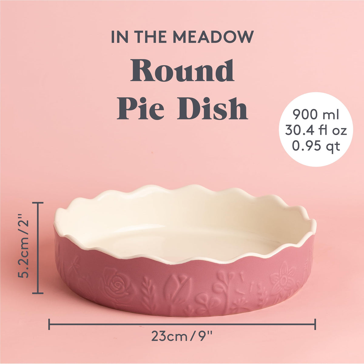 Mason Cash In the Meadow Round Pie Dish