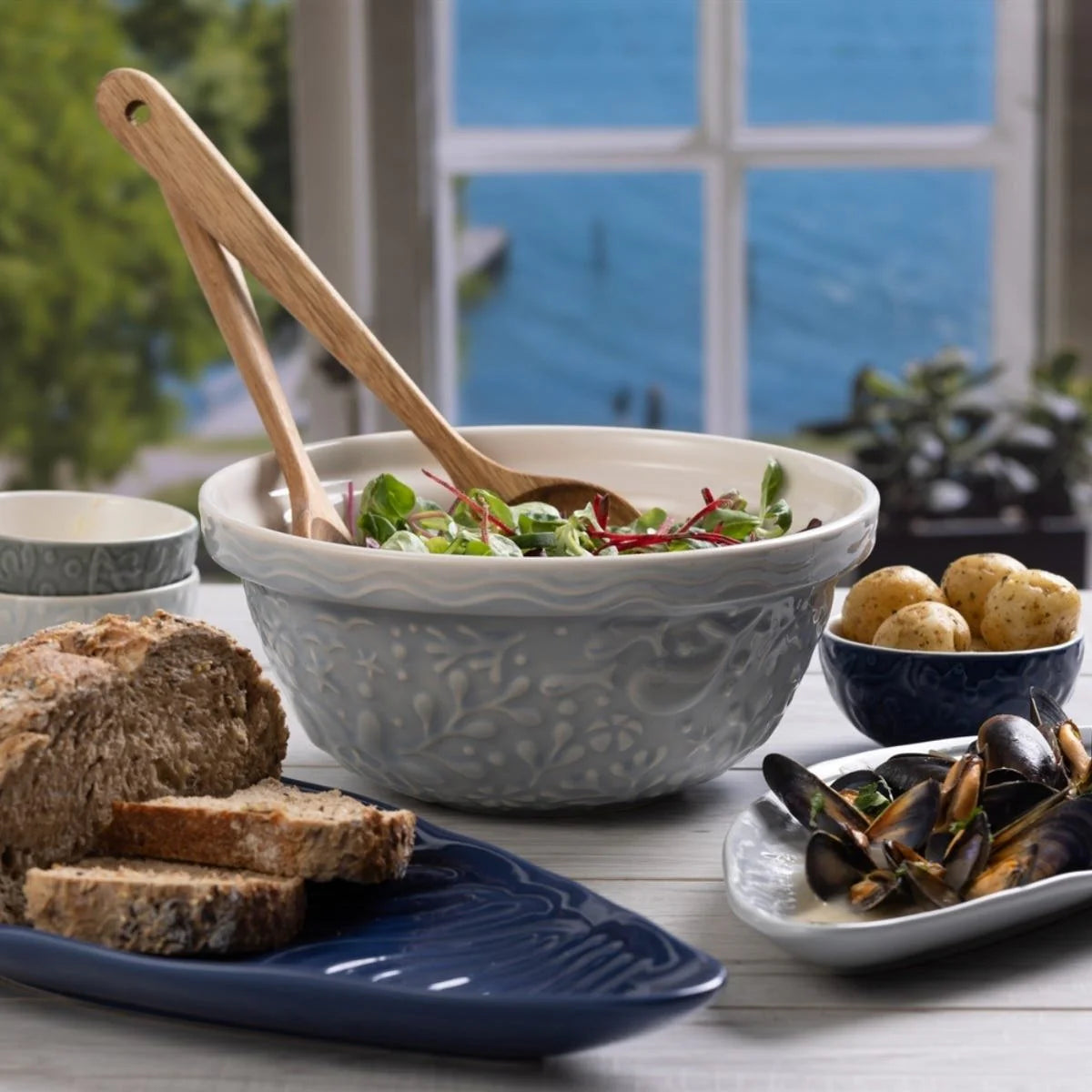 Mason Cash Nautical 24cm Turtle Blue Mixing Bowl