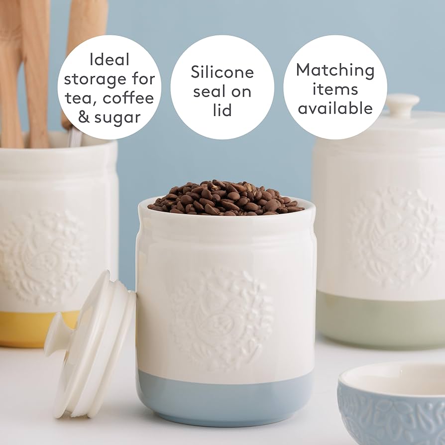 Mason Cash Home to Roost Blue Storage Jar