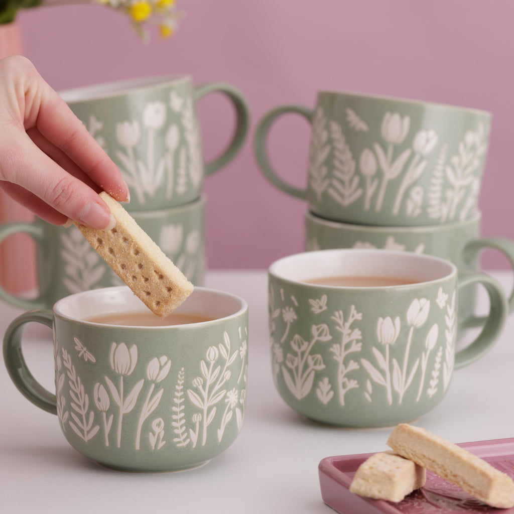 Mason Cash Green Tulip Mug