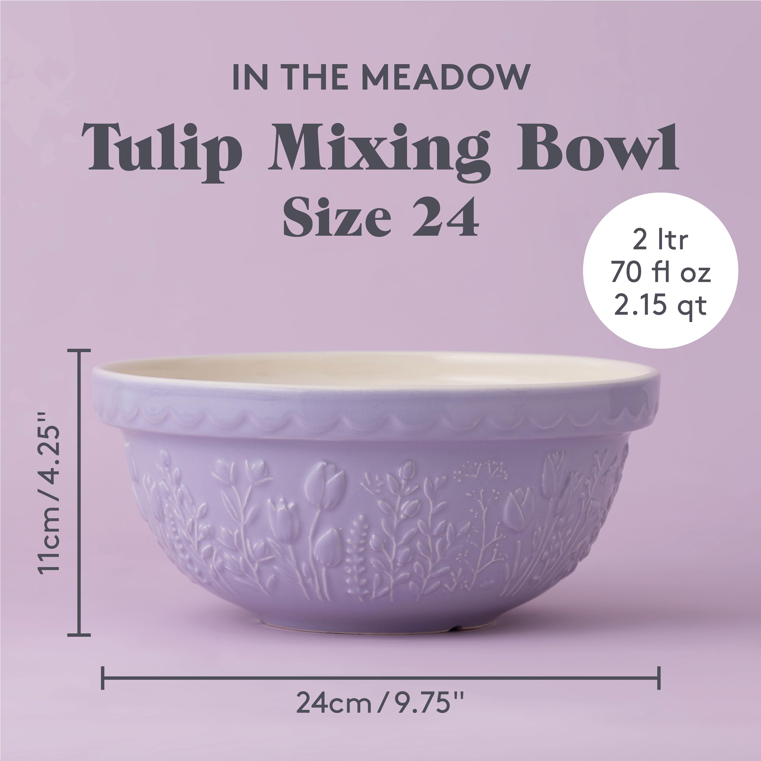 Mason Cash In the Meadow Tulip 24cm Mixing Bowl