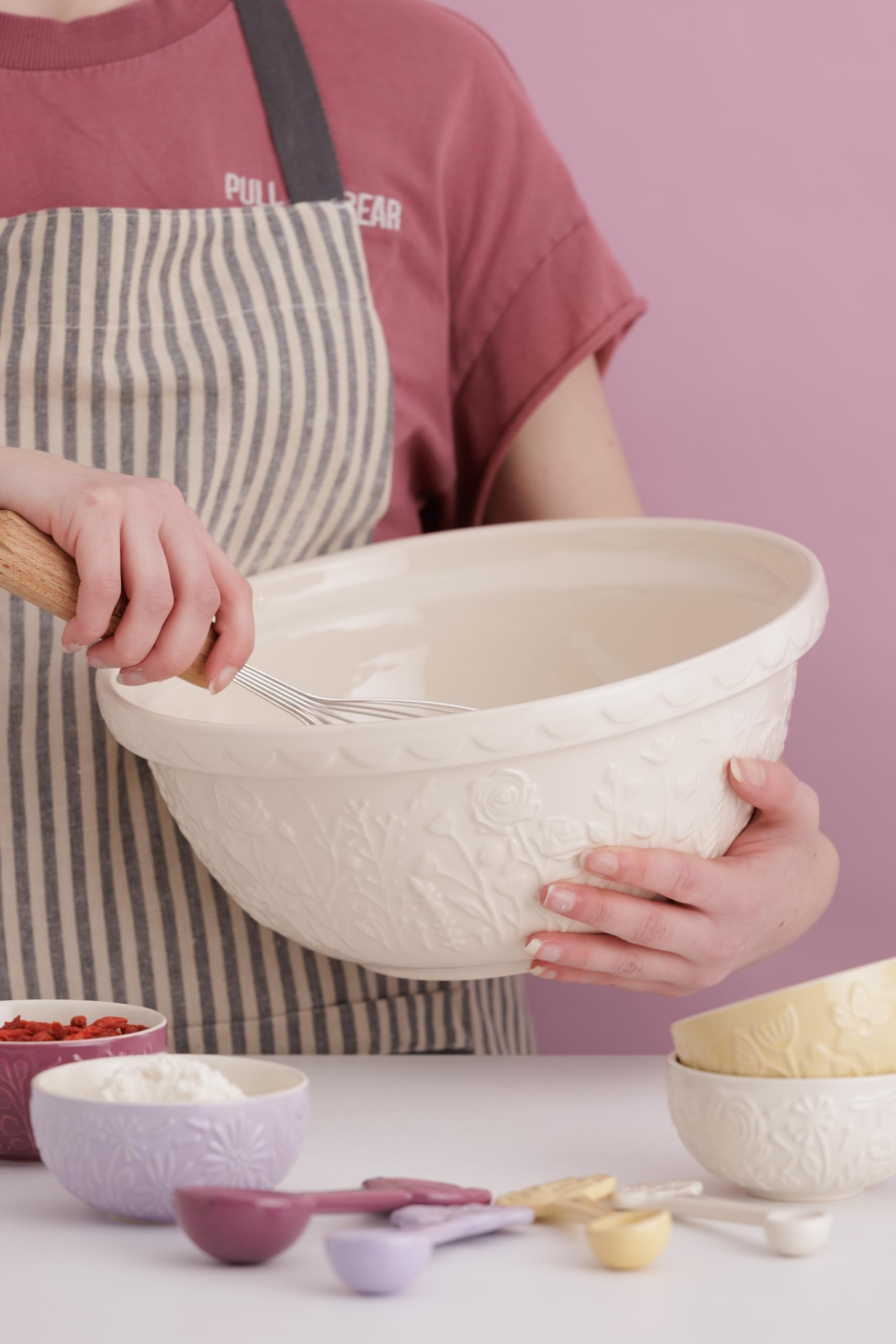 Mason Cash In the Meadow Cream Rose 29cm Mixing Bowl