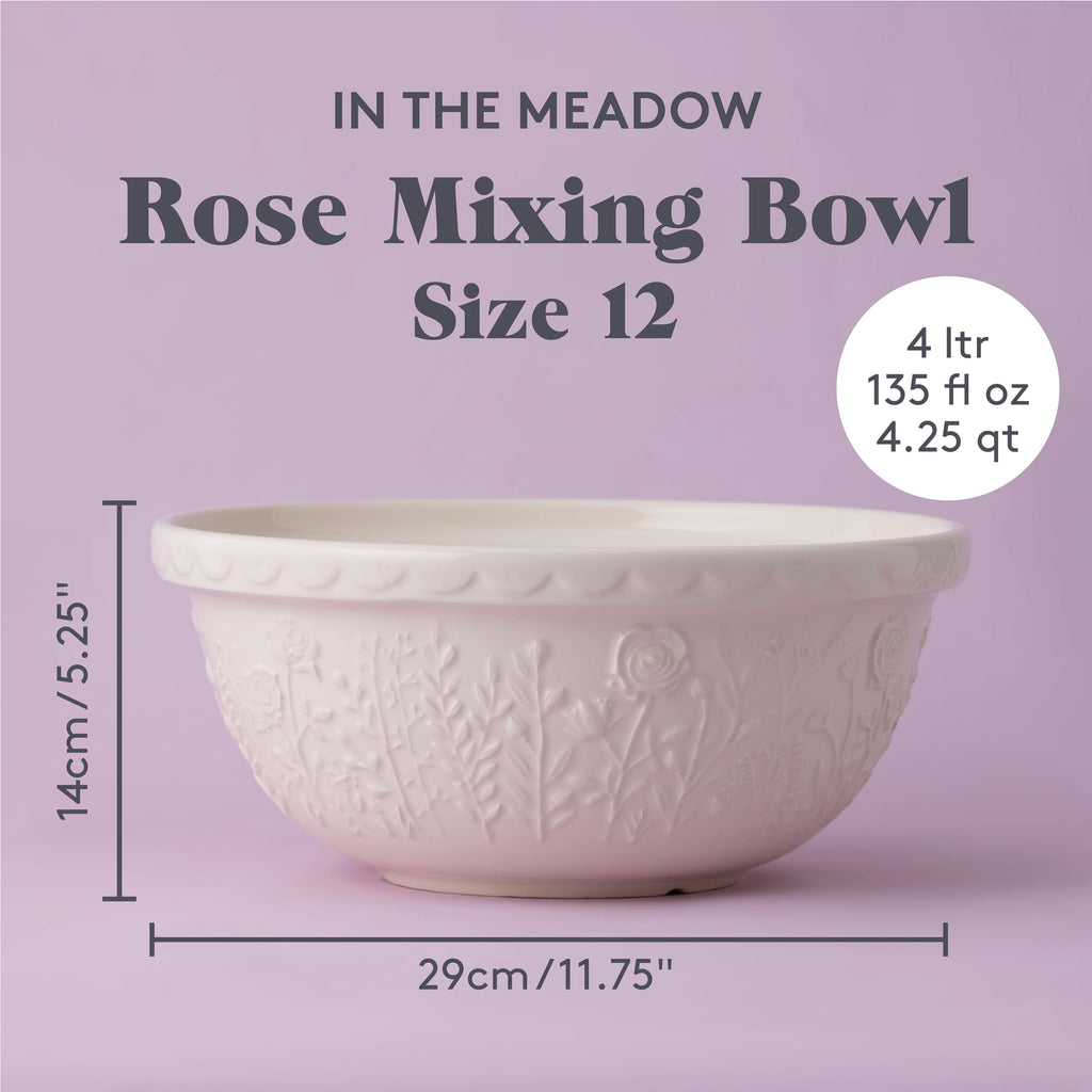 Mason Cash In the Meadow Cream Rose 29cm Mixing Bowl