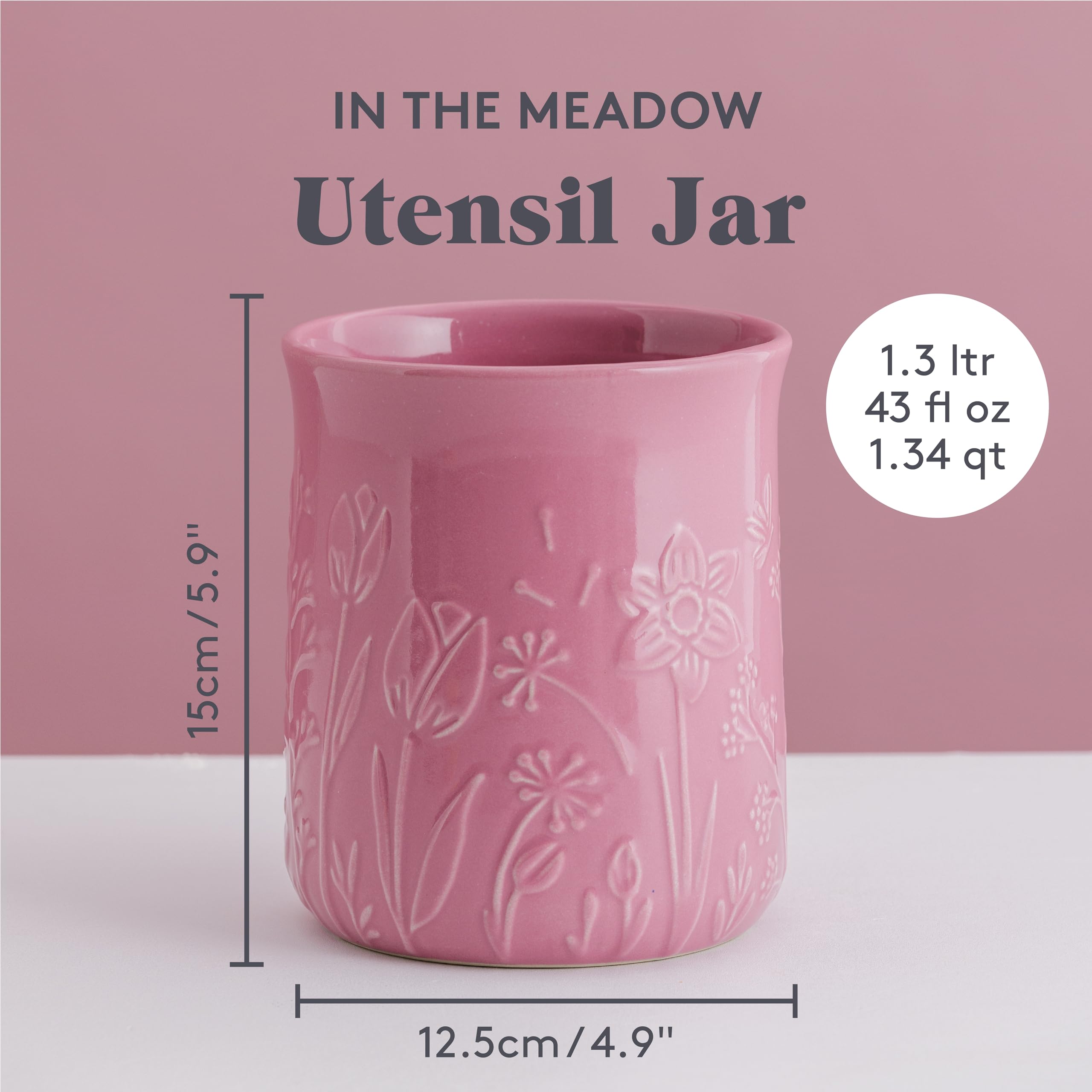 Mason Cash In the Meadow 12.5 x 15cm Utensil Jar