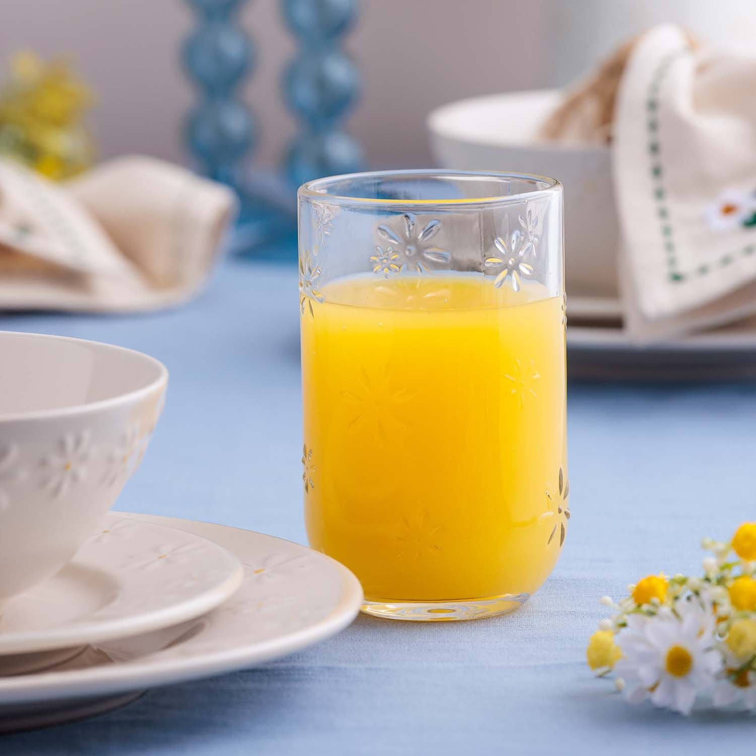 Daisy 450ml Glass Tumbler