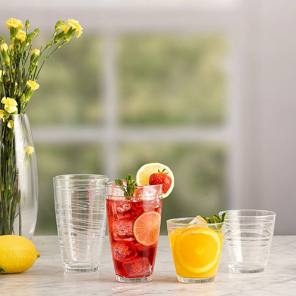 Essential Swirl Set of 8 Tumbler Glasses