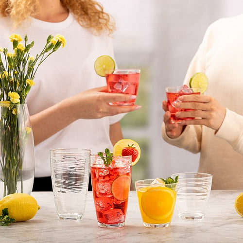 Essential Swirl Set of 8 Tumbler Glasses