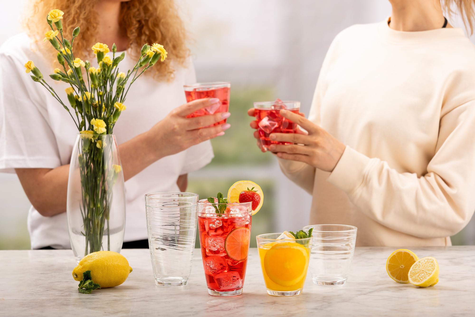 Essential Swirl Set of 8 Tumbler Glasses