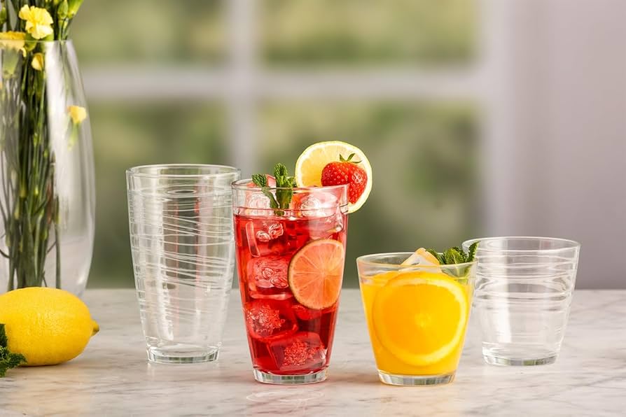 Essential Swirl Set of 8 Tumbler Glasses