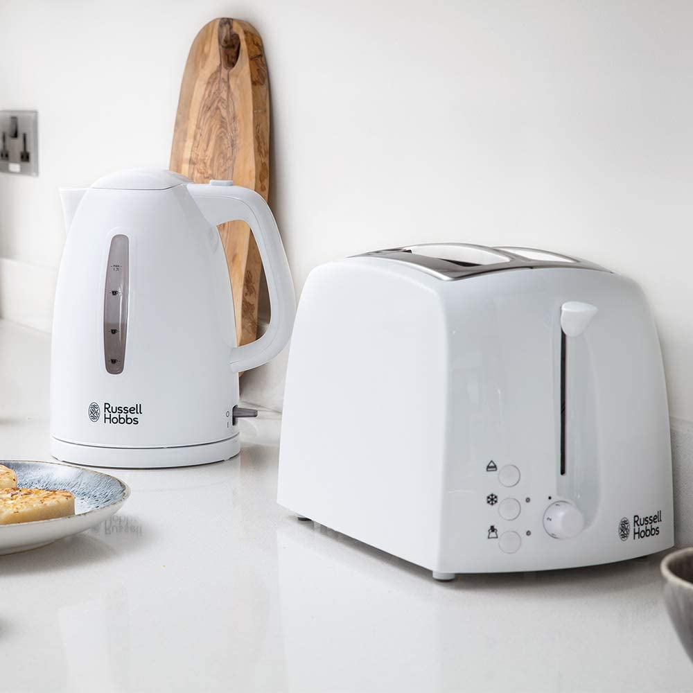Russell Hobbs Textures 2 Slice White Toaster