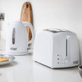 Russell Hobbs Textures 2 Slice White Toaster