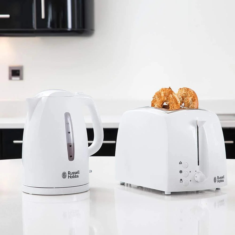 Russell Hobbs Textures 2 Slice White Toaster